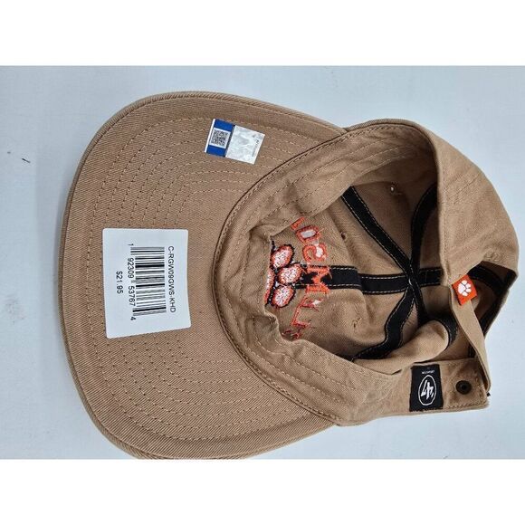 Clemson 47 Clean Up Adjustable Dad Hat With Embroidered Paw Logo - Picture 3 of 10